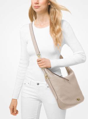 Izzy Large Pebbled Leather Convertible Shoulder Bag 